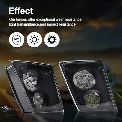 Miniatura 5 de Reemplazo de la lámpara de la luz antiniebla LED para 2003-2017 Volvo VNLVN Camiones LH&RH Passenger&Driver