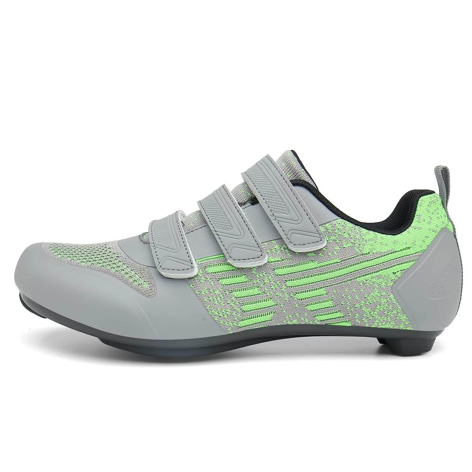 Męskie damskie buty rowerowe kompatybilne z Peloton Mountain Road Bike i SPD Look Delta Cleats idealne do butów do jazdy na rowerze z klipsem, do użytku wewnątrz i na zewnątrz, A szaro-zielony, 42/43 EU