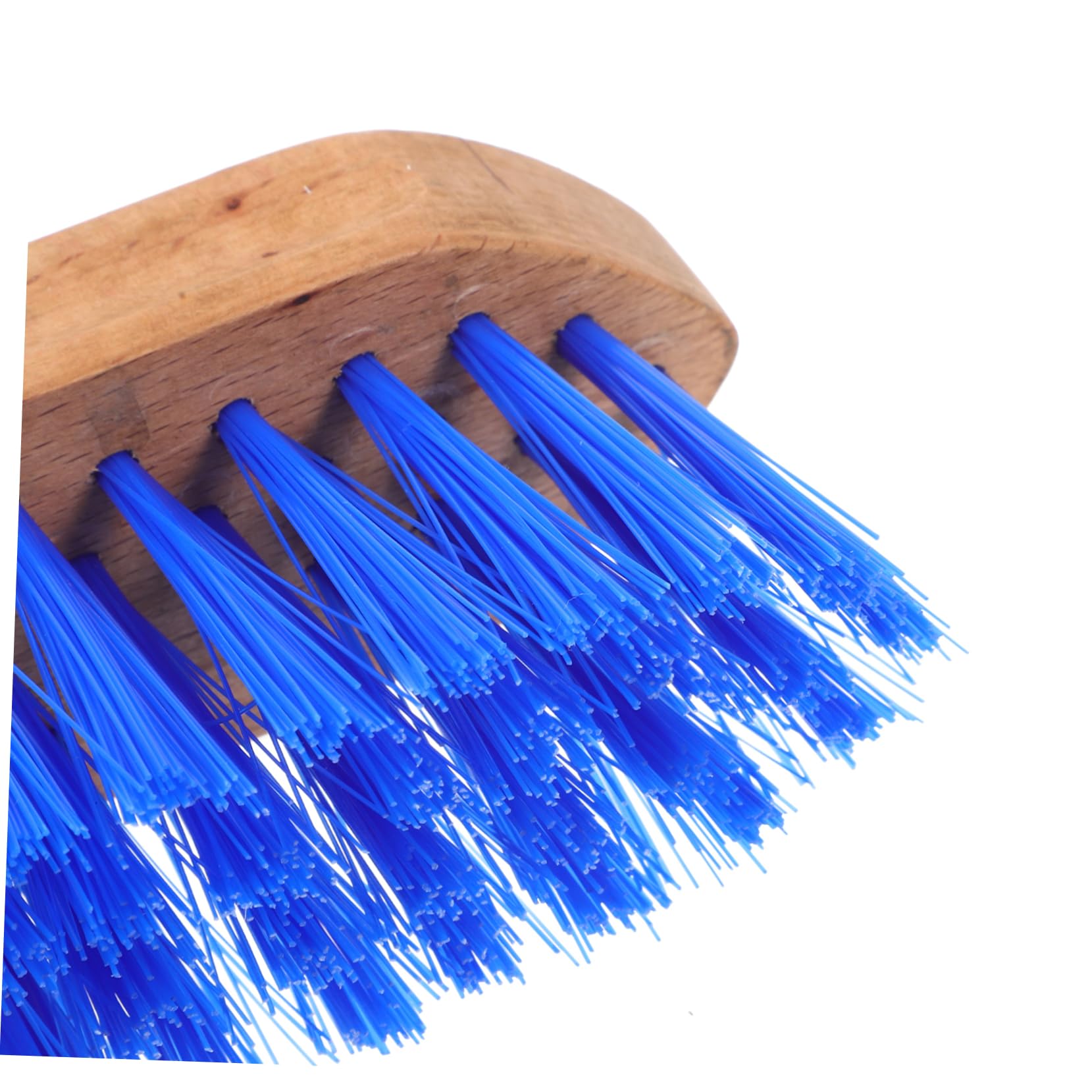 BESPORTBLE 5 Piezas cepillo de caballo cerda cepillo de aseo para caballos raspador de sudor para ganado depilación mascota cepillo de pelo práctico cepillo para caballos de madera Blue