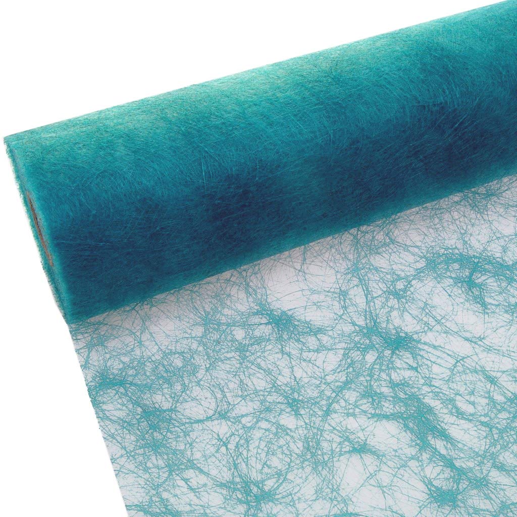 Deko AS GmbH Sizoflor 60 020-R Table Runner 30 cm, 25 m Roll, Turquoise