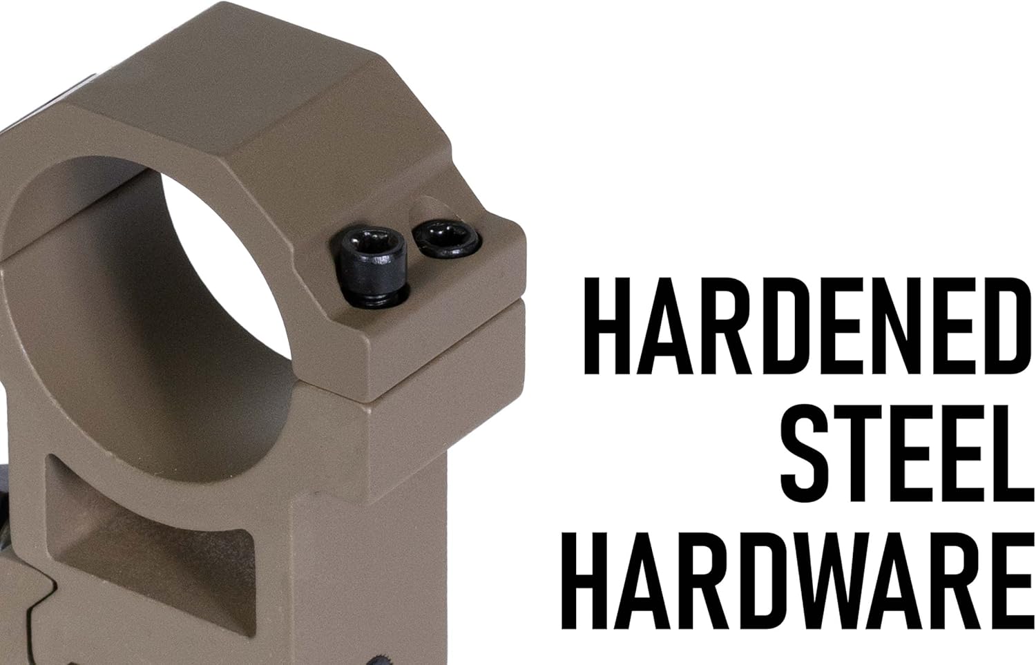 Monstrum High Profile Picatinny Scope Rings with See Through Base | 30 mm Diameter | Black : Sports & Outdoors