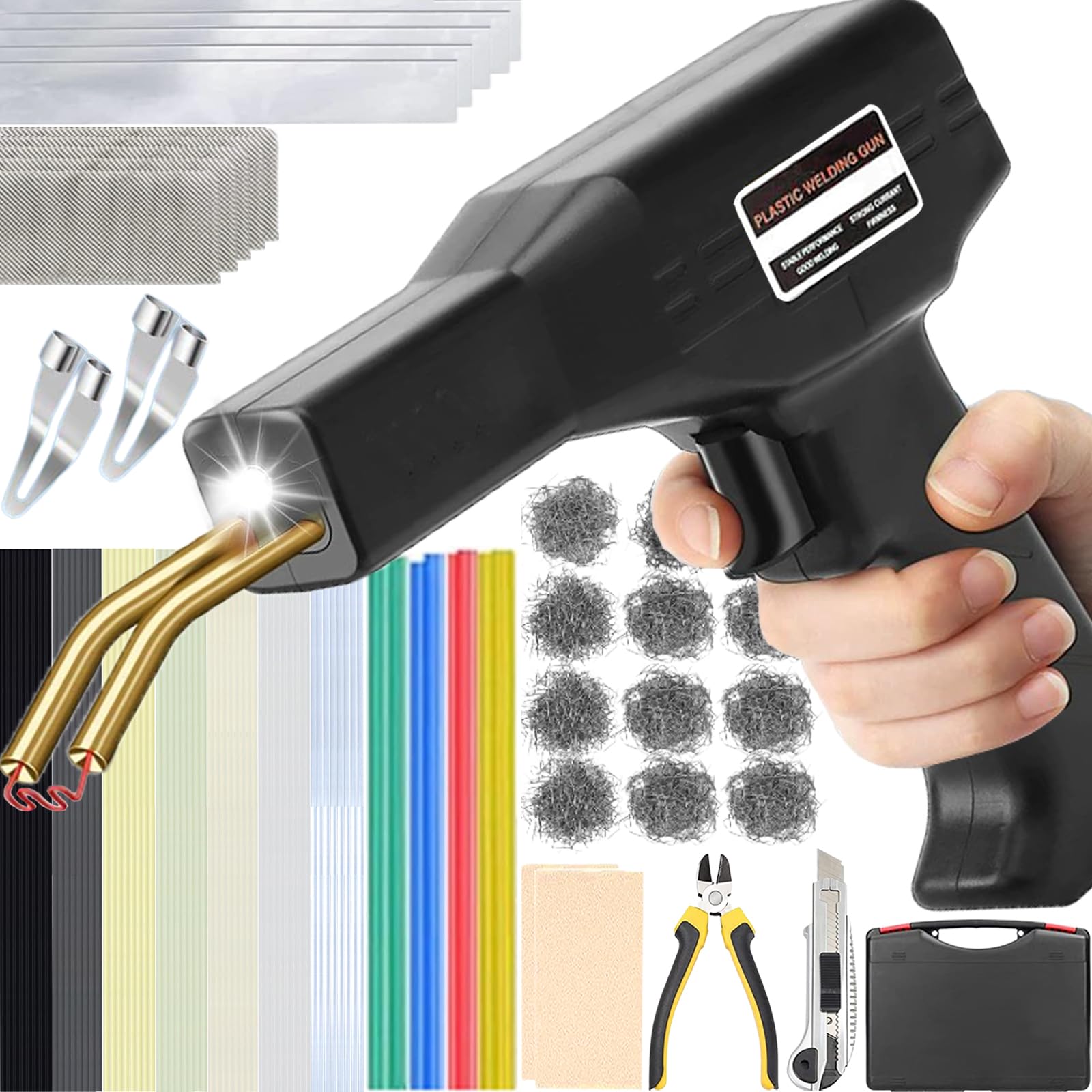220W Plastica Saldatrice Kit Saldatore per Plastica per Riparare Auto Paraurti 2