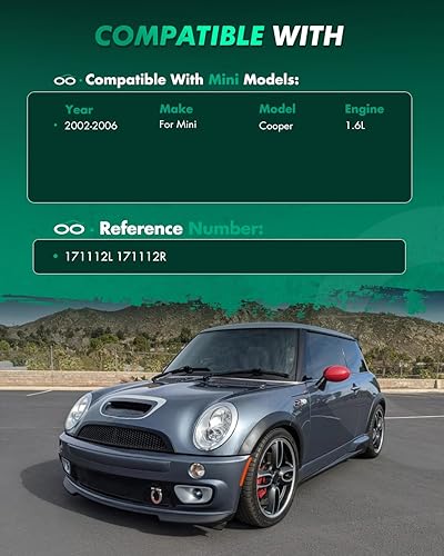 Vista 312 de SCITOO Puntales delanteros completos de resorte para Mercedes-Benz C230 08-09, para Mercedes-Benz C250 10-11, Mercedes-Benz C300 08-11