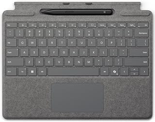 Microsoft - Surface Pro Copilot+ PC (11. Sürüm),Pro 10, 9, 8, X Uyumlu Q US İngilizce Klavye ile Slim Pen 2 – 8X6-00228