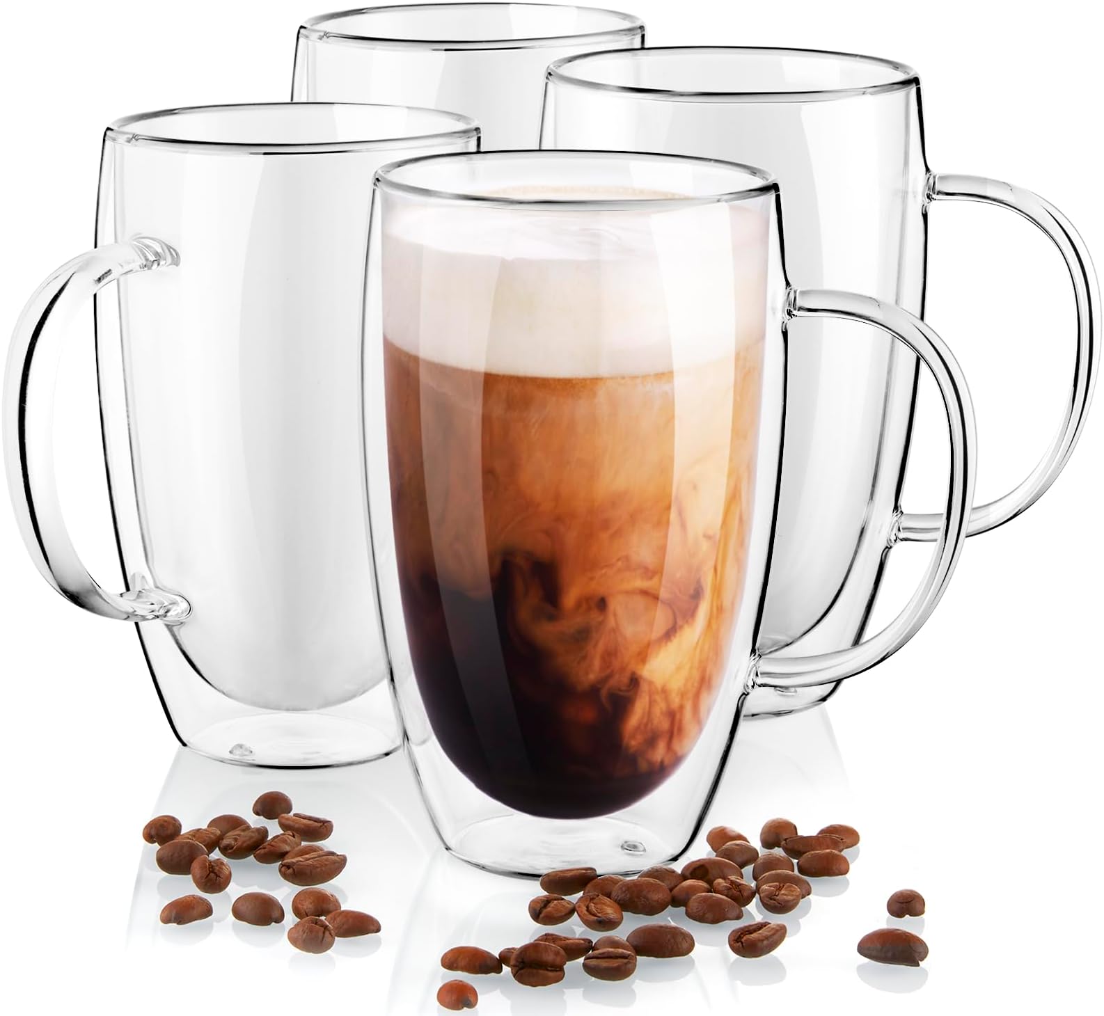 Double Wall Glass Coffee Mugs