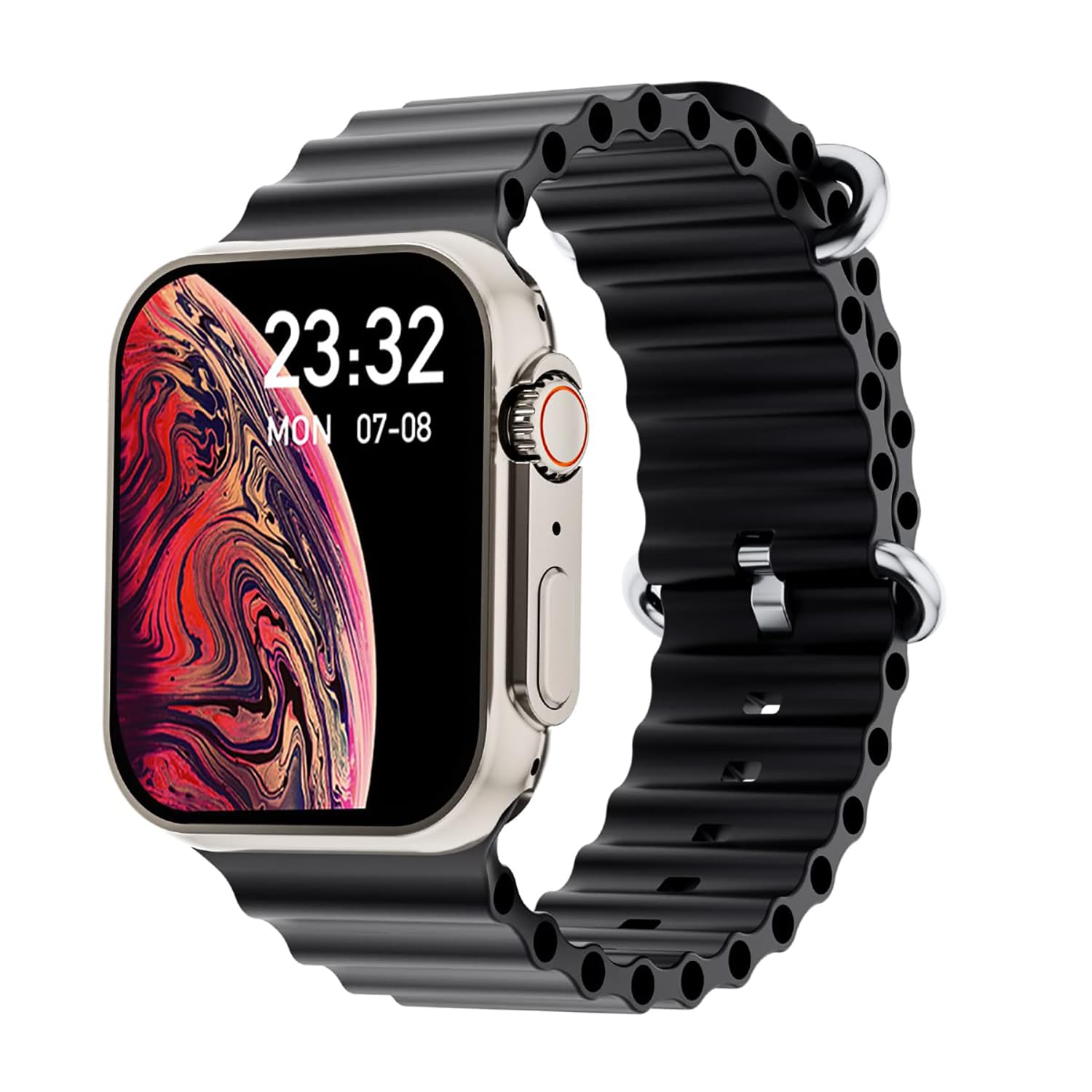 GIZMORE GizFit Vogue Bluetooth Calling Smartwatch | 1.95 Inch HD Display | 600 NITS Smartwatch (Black) (B0C2TSP9QG) Amazon Price History, Amazon Price Tracker