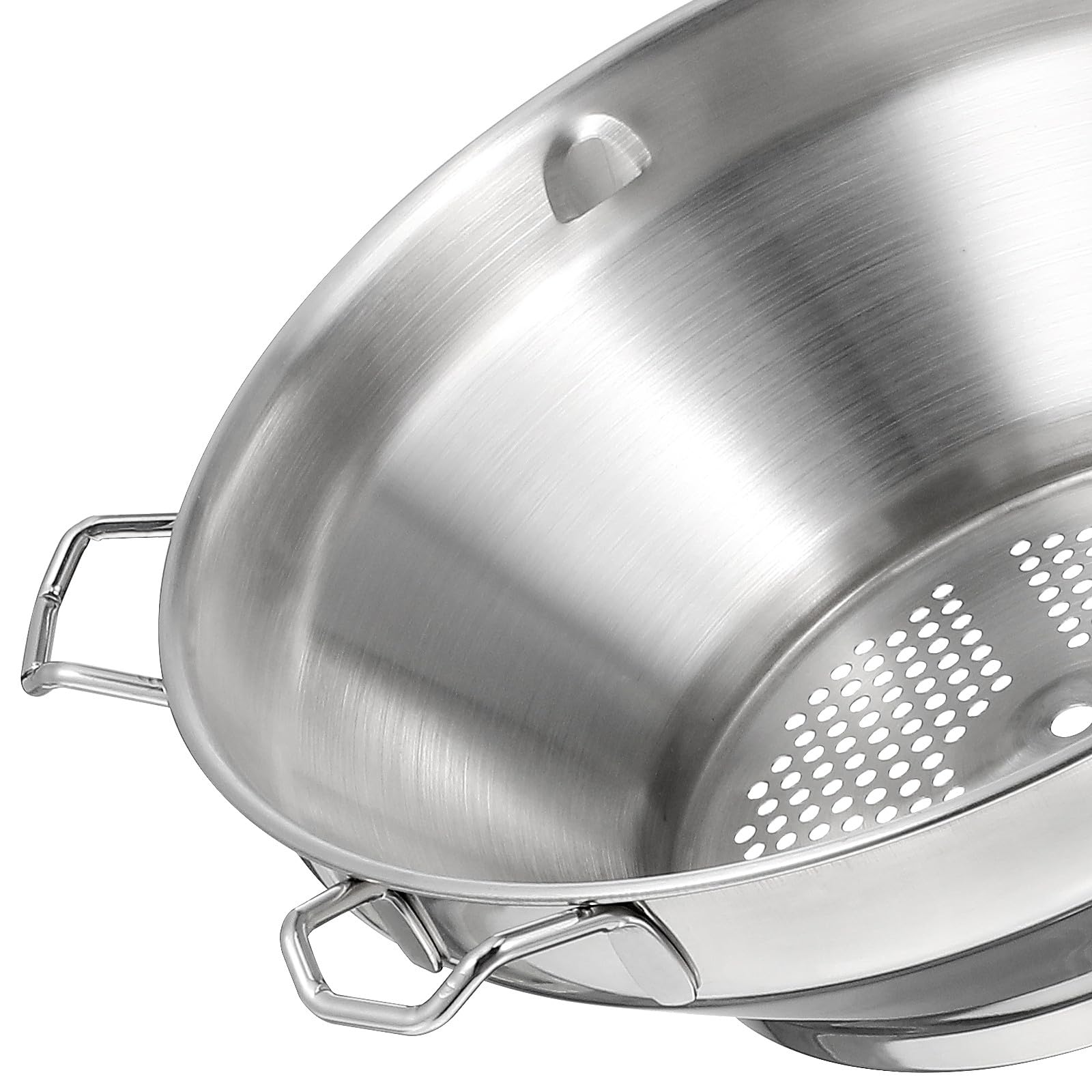 jojofuny Schiacciapatate e Design Ergonomico Resistente Manuale in Inossidabile per Preparare Purè di Funzionamento Semplice