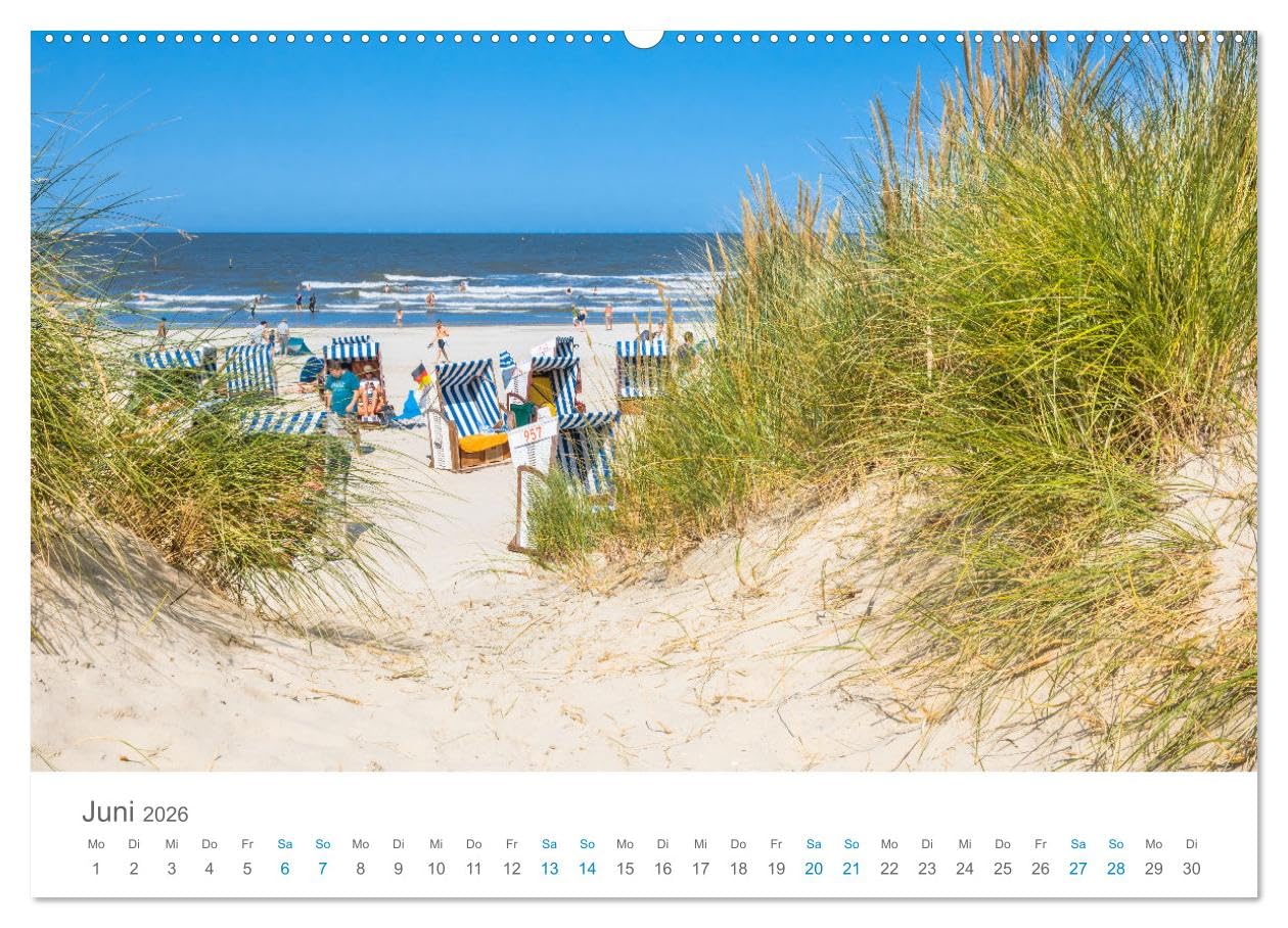 Norderney Sehnsuchtskalender (Wandkalender 2026 DIN A2 quer), CALVENDO Monatskalender: Fantastische Bilder einer Lieblingsinsel (CALVENDO Orte)
