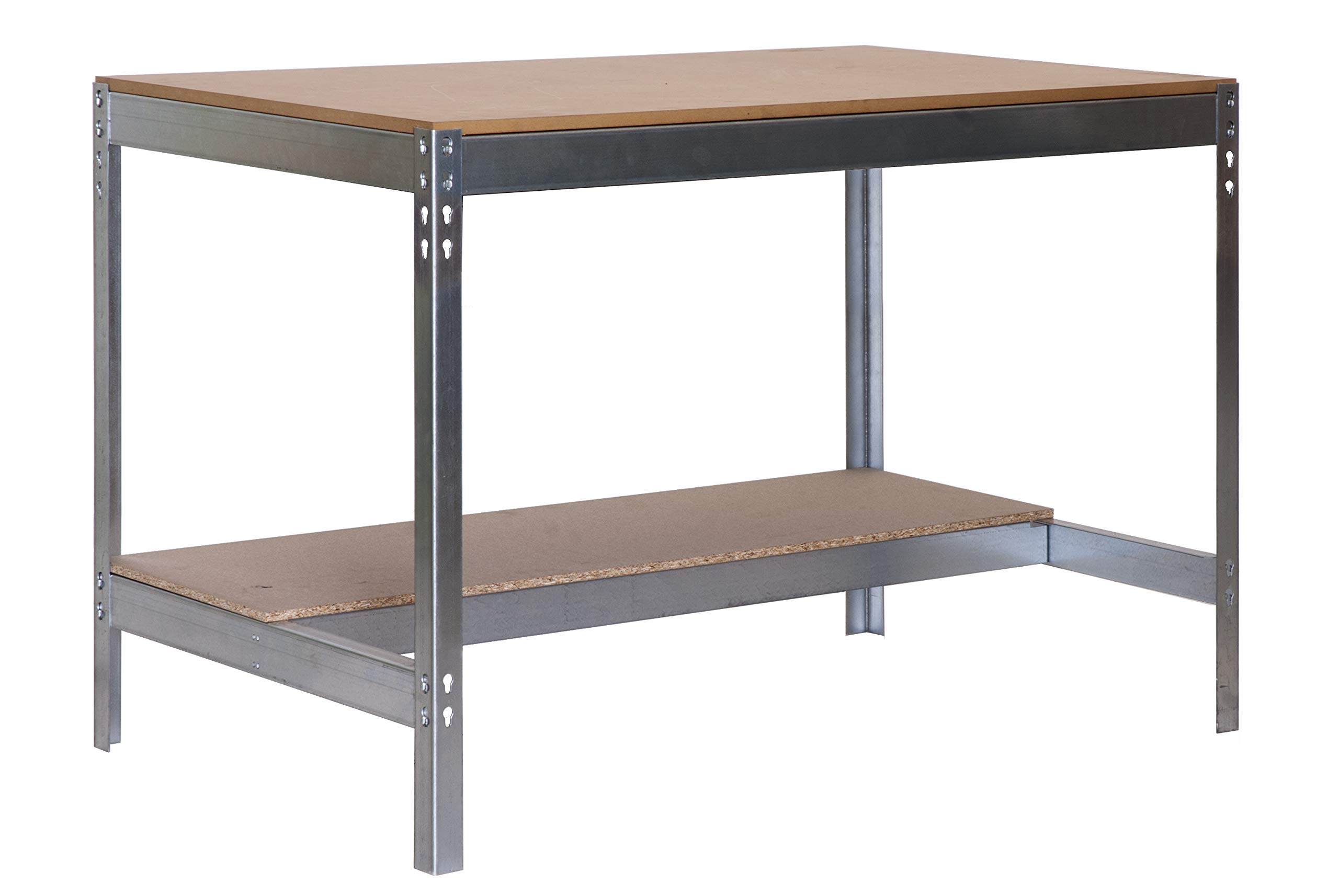 Simon Rack Mesa de Trabajo Taller 910x610 mm - BT0 | Capacidad Carga 400 kg, Tablero madera 16 mm, Pintura anticorrosión, Galva , Montaje sistema clic