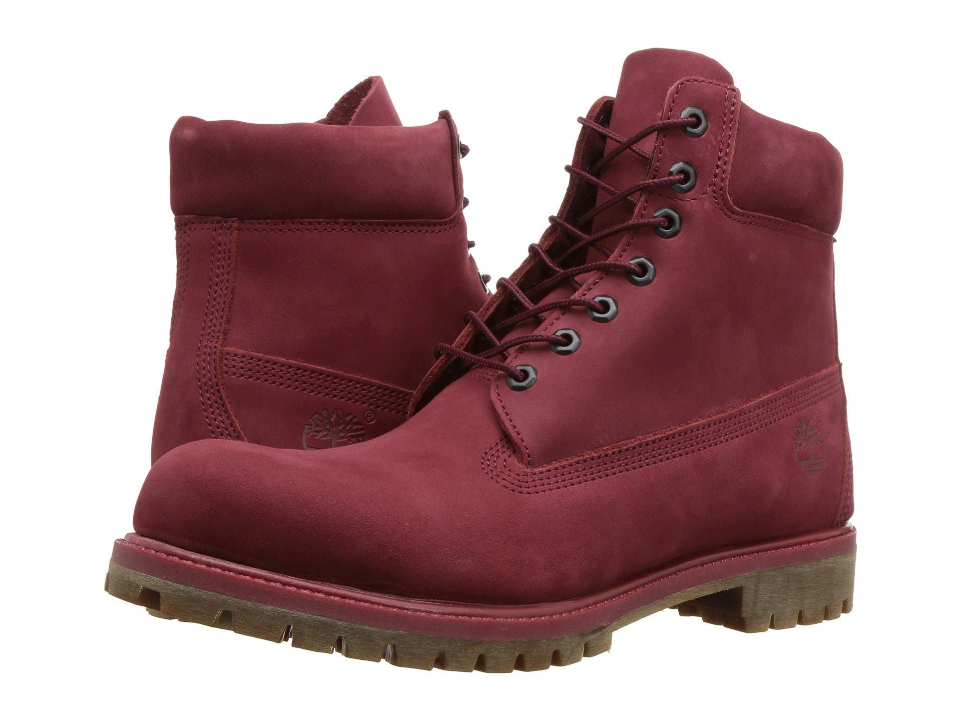 Timberland Mens 6-Inch Premium Waterproof Pomegranate Boot - 11.5 M