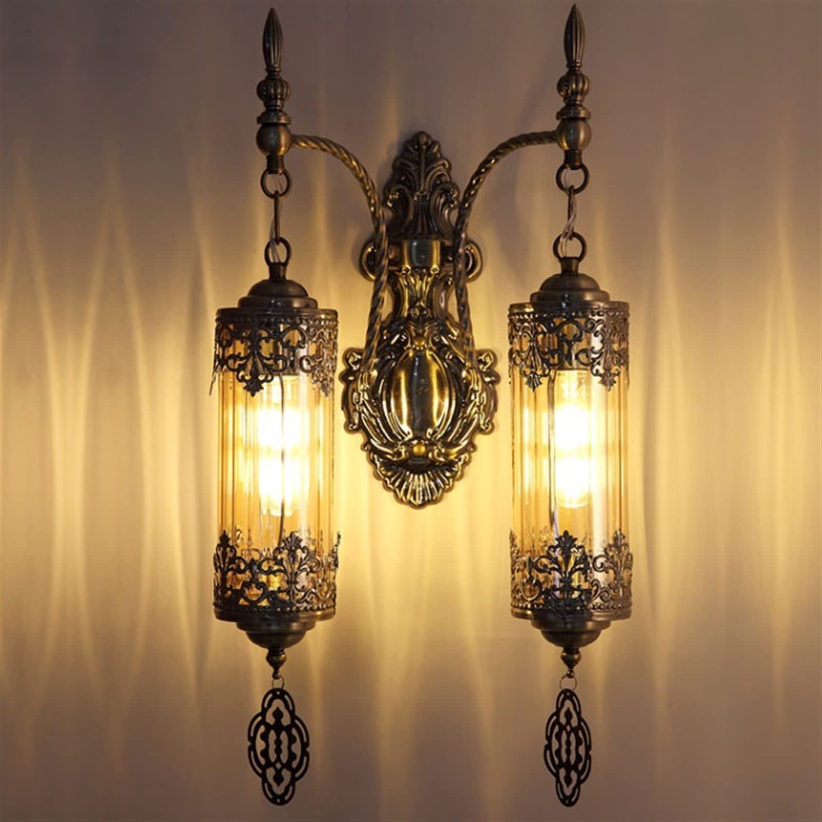 Pokój dzienny Spersonalizowana lampka nocna retro do salonu, korytarza, schodów, kreatywnej dekoracji, szklana lampa ścienna Dekoracje