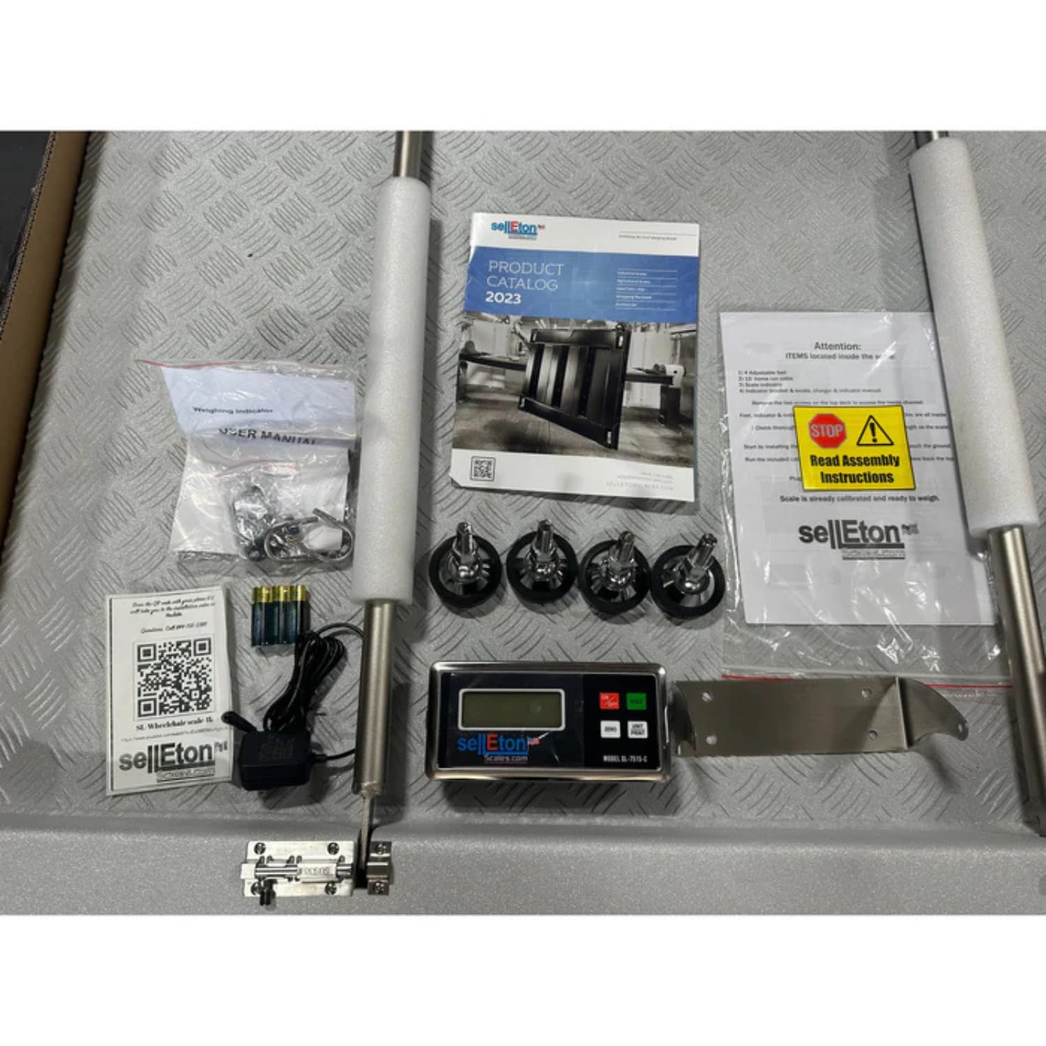 SL-Wheelchair-1k Aluminum Wheel Chair Drum Scale 1000 lb x .2 lb ((Imported))