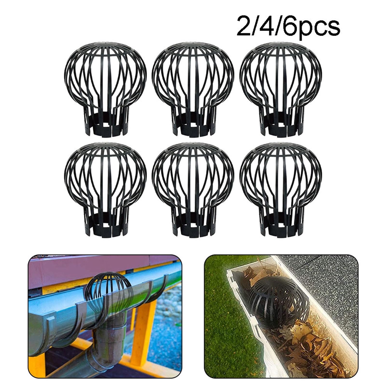2/4/6Pcs Roof Gutter Guard Filters
