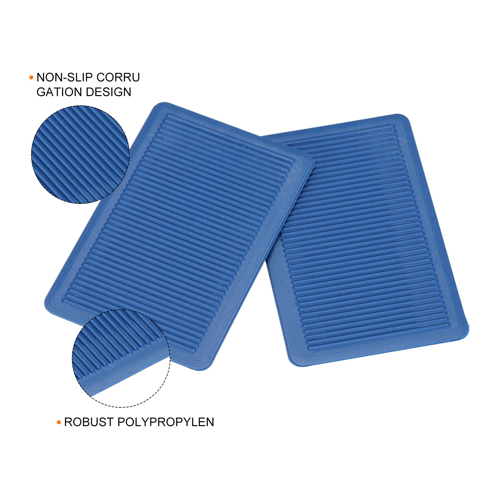 QUARKZMAN 120pcs Cuñas Plásticas Kit, 60x40x20/10/5/3,5/2,8/2mm Espaciadores de Plástico Cuñas para Azulejos Placas de Compensación Niveladores Flexibles para Ventanas Muebles Puerta