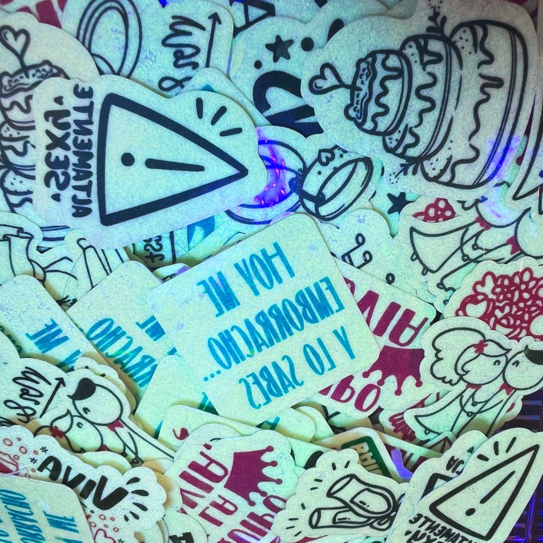 Tatuajes temporales Fluorescentes para Bodas - Más de 130 Calcomanías Fluorescentes con diseños variados