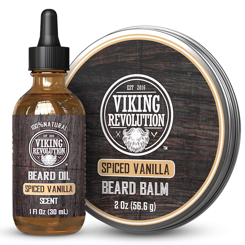 Viking Revolution Kit com Óleo e Bálsamo para Barba Spiced Vanilla