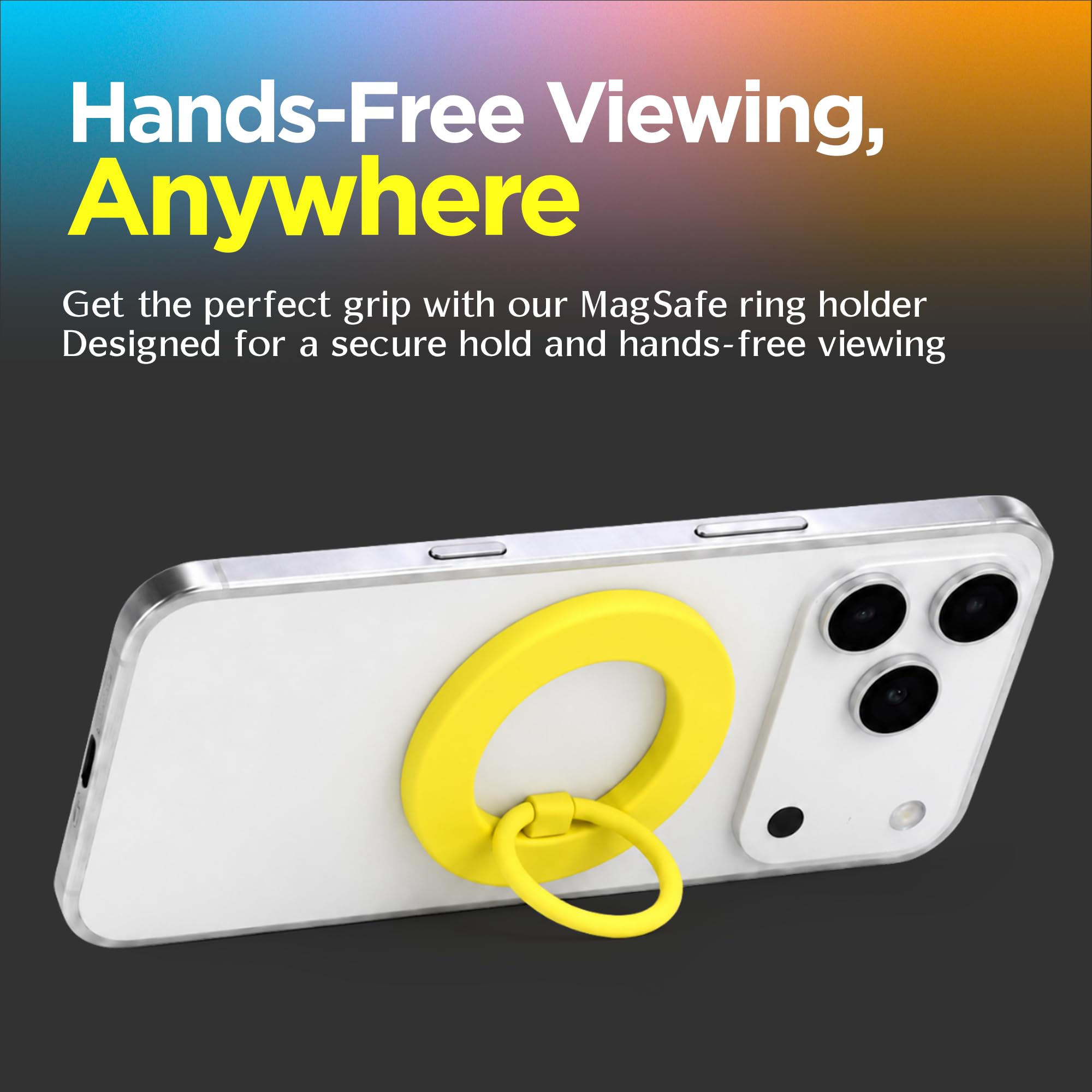 Amazon | FELONY CASE - ネオンイエロー MagSafeリンググリップ