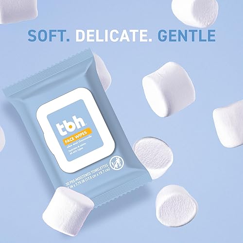 Miniatura 4 de TBH Toallitas faciales suaves para niños, toallitas de limpieza e hidratación diaria para preadolescentes y adolescentes, manzanilla calmante y