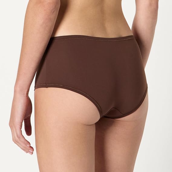 Amazon Essentials Women's Peached Microfiber Boyshort Panties, Pack of 6