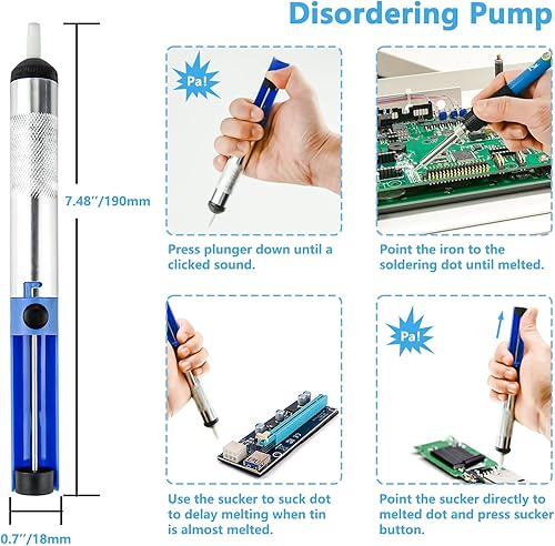 Miniatura 8 de Zistel - Kit de quemado de madera, 116 piezas, herramienta de combustión de madera con temperatura ajustable de 392.0 F a 842.0 F, herramienta de