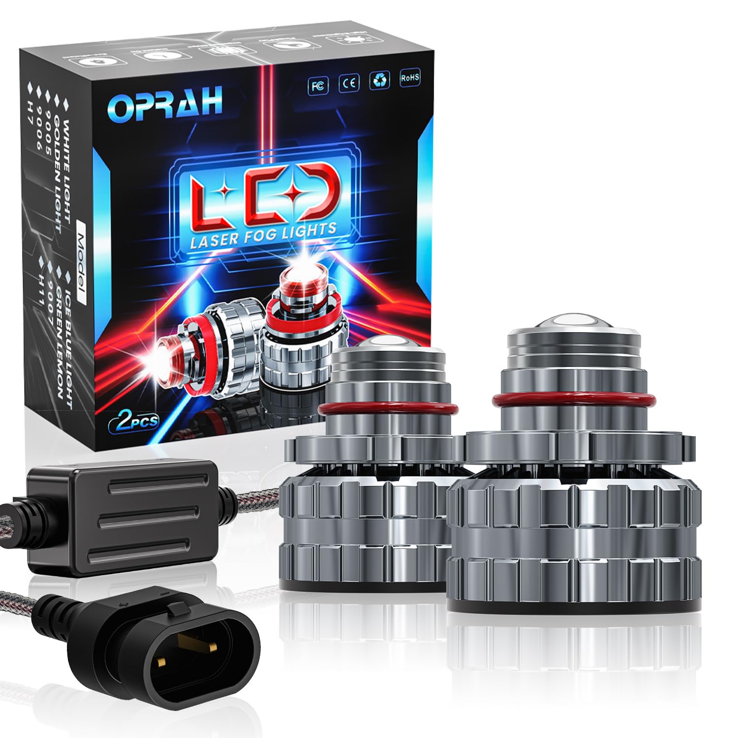 Amazon.com: Oprah 9005 9006 LED Fog Light Bulbs, 27W High Power