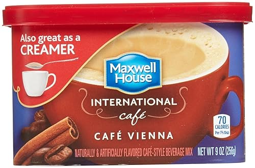 Vista 17 de Maxwell House International - Mezcla de café instantáneo de vainilla y caramelo con un estilo de cafetería (recipiente de 8.7 onzas)