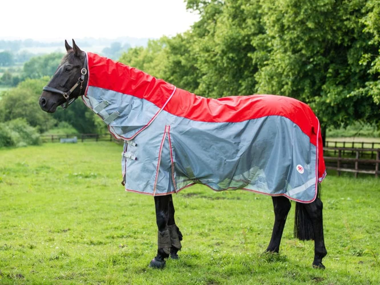 Swish Equestrian Fly Turnout Combination Rug - Red (Mesh)