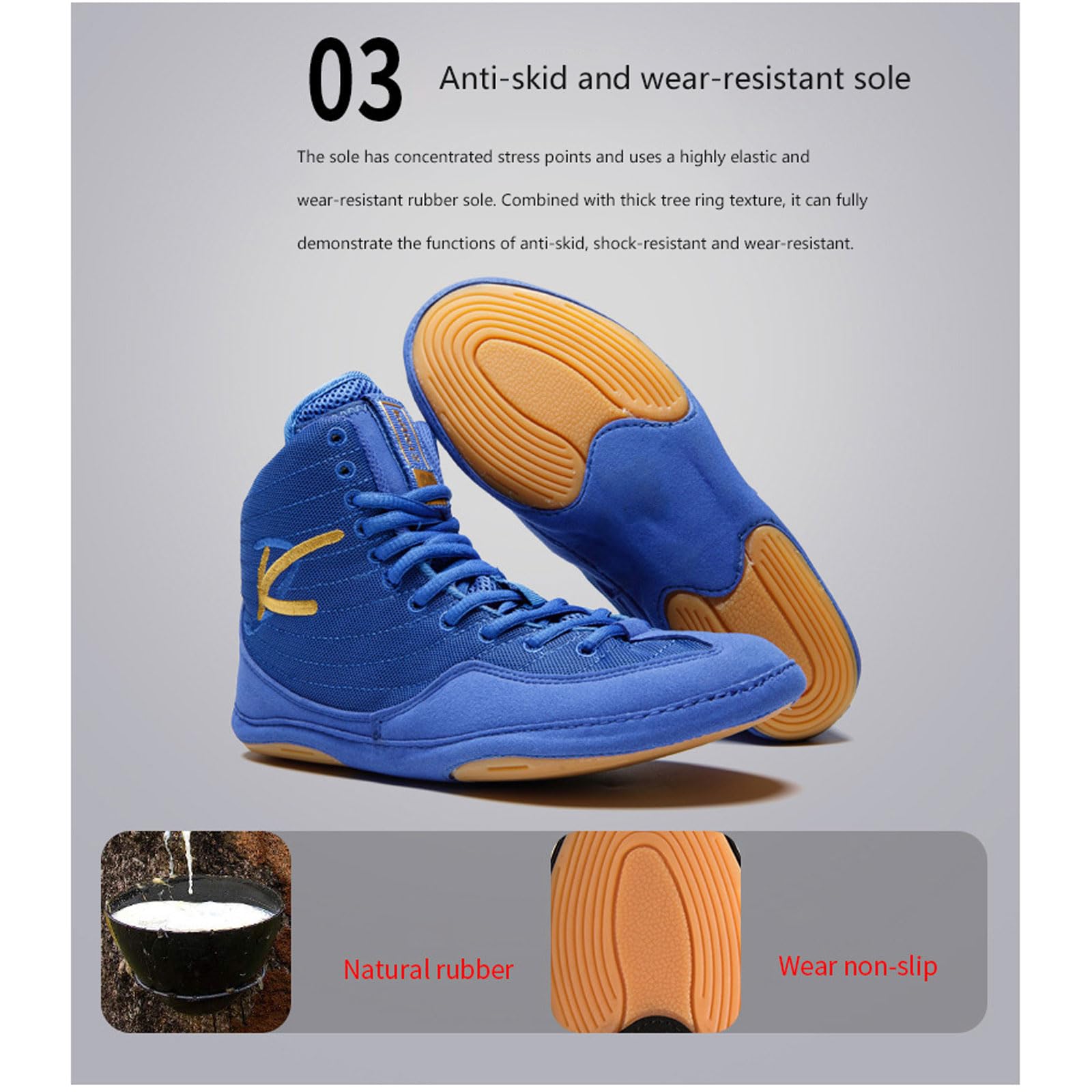 Unisex Scarpe da Boxe,Scarpe Boxe e Arti Marziali Leggere,Scarpe da Wrestling Giovanile,Traspiranti,Antiscivolo,Comfort Scarpe Combat Boxers Trainer,per Taekwondo,Arti Marziali,Sanda,Boxe