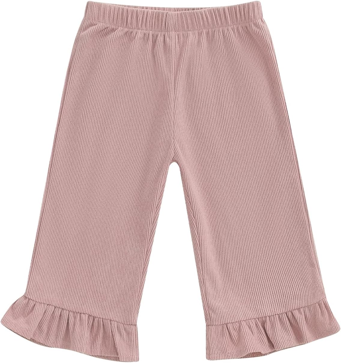 Toddler Pants Girls Cute Ruffle Hem Bottoms Baby Girl Spring Fall Winter Outfit 6 12 18 24 Months 2T 3T 4T