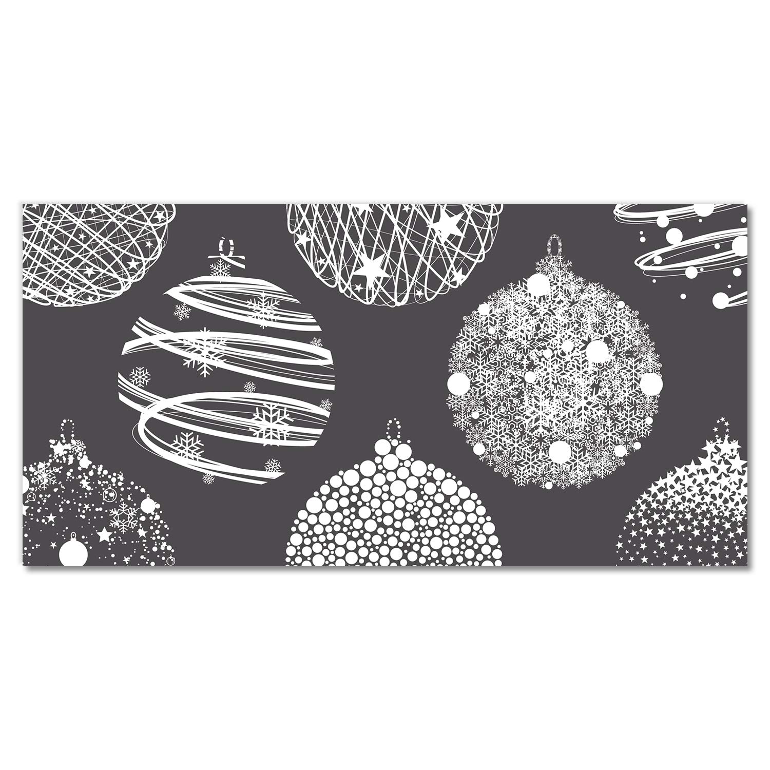 Tableau sur verre trempé de Noël 100x50 cm Tulup déco panoramique salon