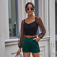 Vista 316 de Cinturón de cuero clásico con hebilla de metal para mujer con vestido de jeans Aah-negro-clásico