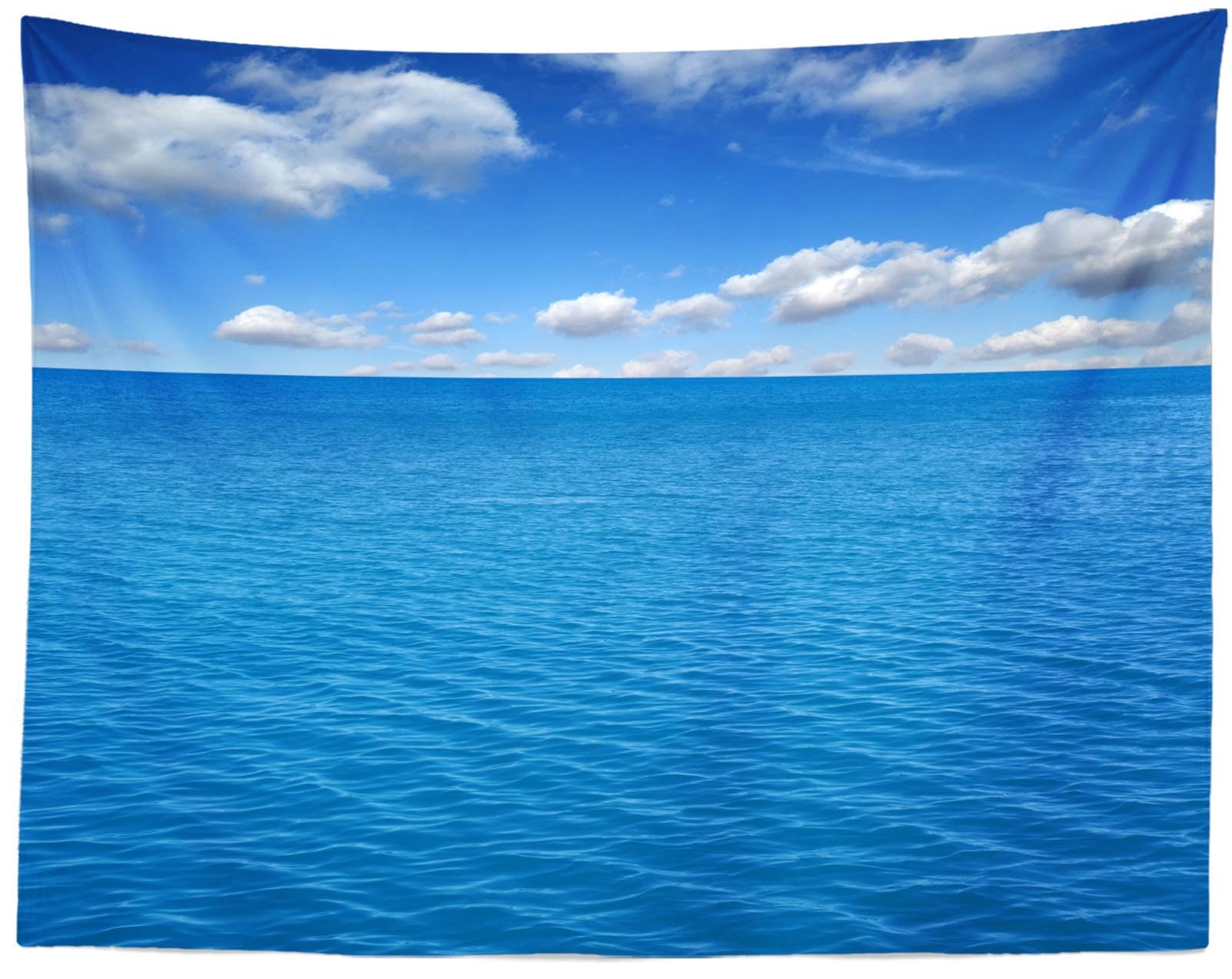 4.5x2.5m Toile de Fond de mer, Horizon Blanc, Nuage, Photographie, Fond de mer, océan, été, mer, Mariage, fête d'anniversaire, décoration d'intérieur, Accessoires de Cabine Photo