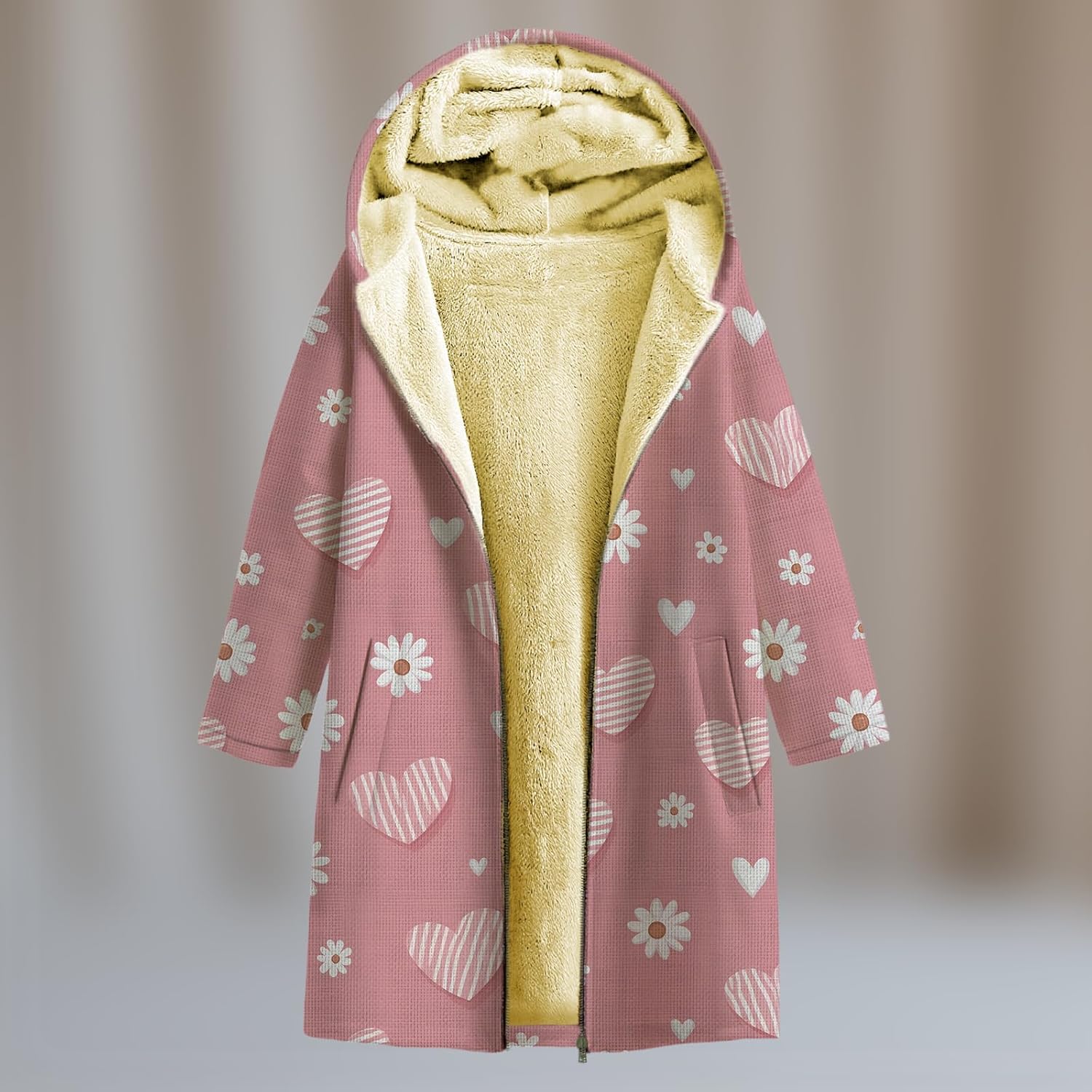 Fall Jackets For Women 2025 Western Long Sleeve Sherpa Fleece Zip Up Retro Ethnic Print Fashion Casual Warm Coats - Image 2