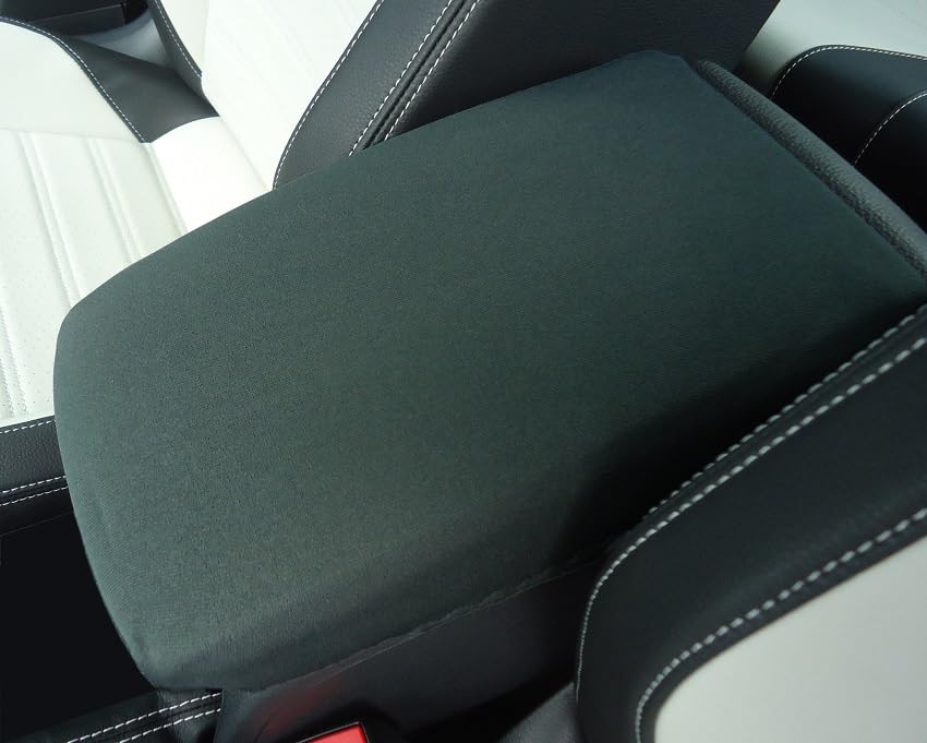 Black Center Console Lid Armrest Cover Real Leather For 07-16 GMC Acadia - Foto 10