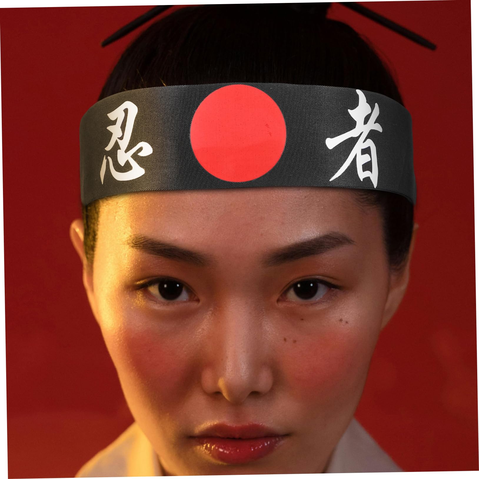 Beavorty Fascia Da Samurai Fasce Decorative Per Karate Fascia Giapponese Uomini Accessorio Di Karate Bandana Da Chef Di Sushi Fasce Per Il Karate Ninja Fascia Da Uomo Cotone