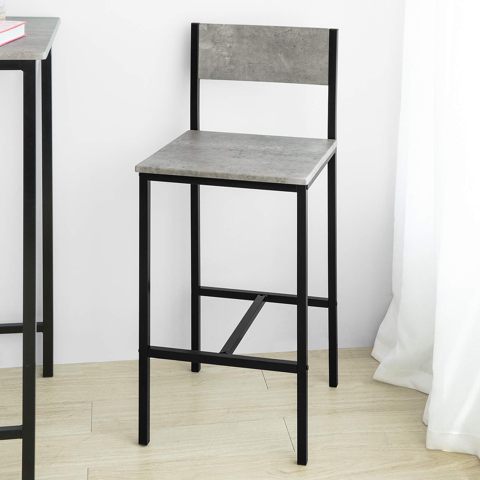 SoBuy Schuhbank mit Sitzfläche & Wäschesack 50x53x35cm für Flur