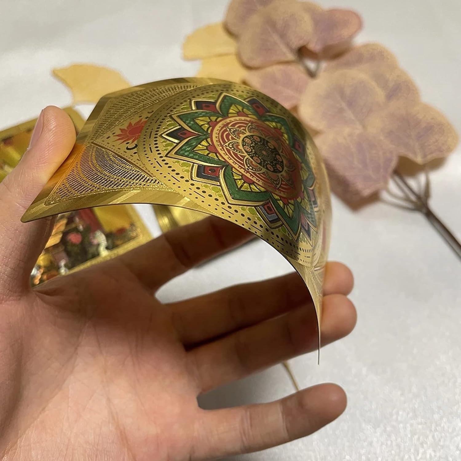 Tarotkarten-Deck mit Anleitung, 78 luxuriöse Goldfolien-Karten für Anfänger, Wahrsagungswerkzeug, wasserdicht und knitterfrei, mit exquisiter Box für Anfänger – 45Hao