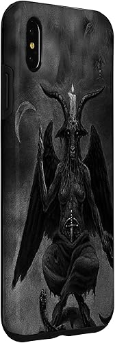 Miniatura 27 de iPhone 15 Pro Max Baphomet Occult Satanic Gothic Satan Goat Head 666 Tattoo Case