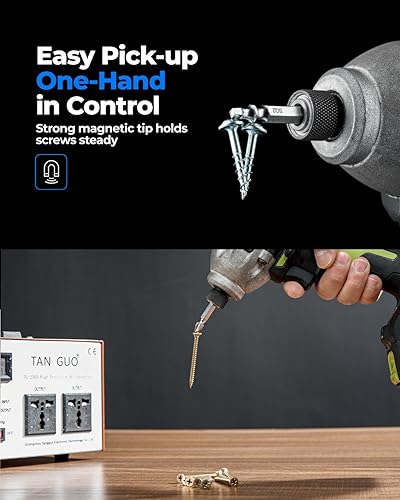 Vista 23 de toolant Puntas de destornillador Phillips antideslizantes, puntas de destornillador de impacto magnéticas antideslizantes #2 con puntas mecanizadas