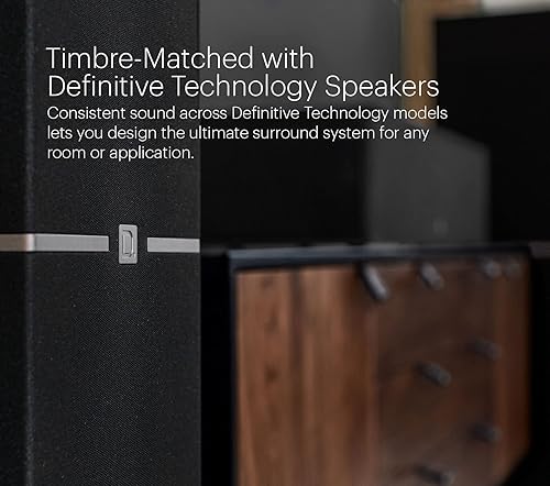 Miniatura 7 de Definitive Technology Dymension DM40 - Altavoz de torre delgado, matrices bipolares ajustables, (4) woofer de rango medio de 4.5 pulgadas y tweeter,