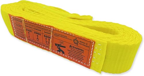 Miniatura 23 de Correa de 1 capa de correas de elevación de 1 x 4 pies, 1 paquete de correa de red resistente, aparejo móvil de remolque KODIAK STRAPS 1