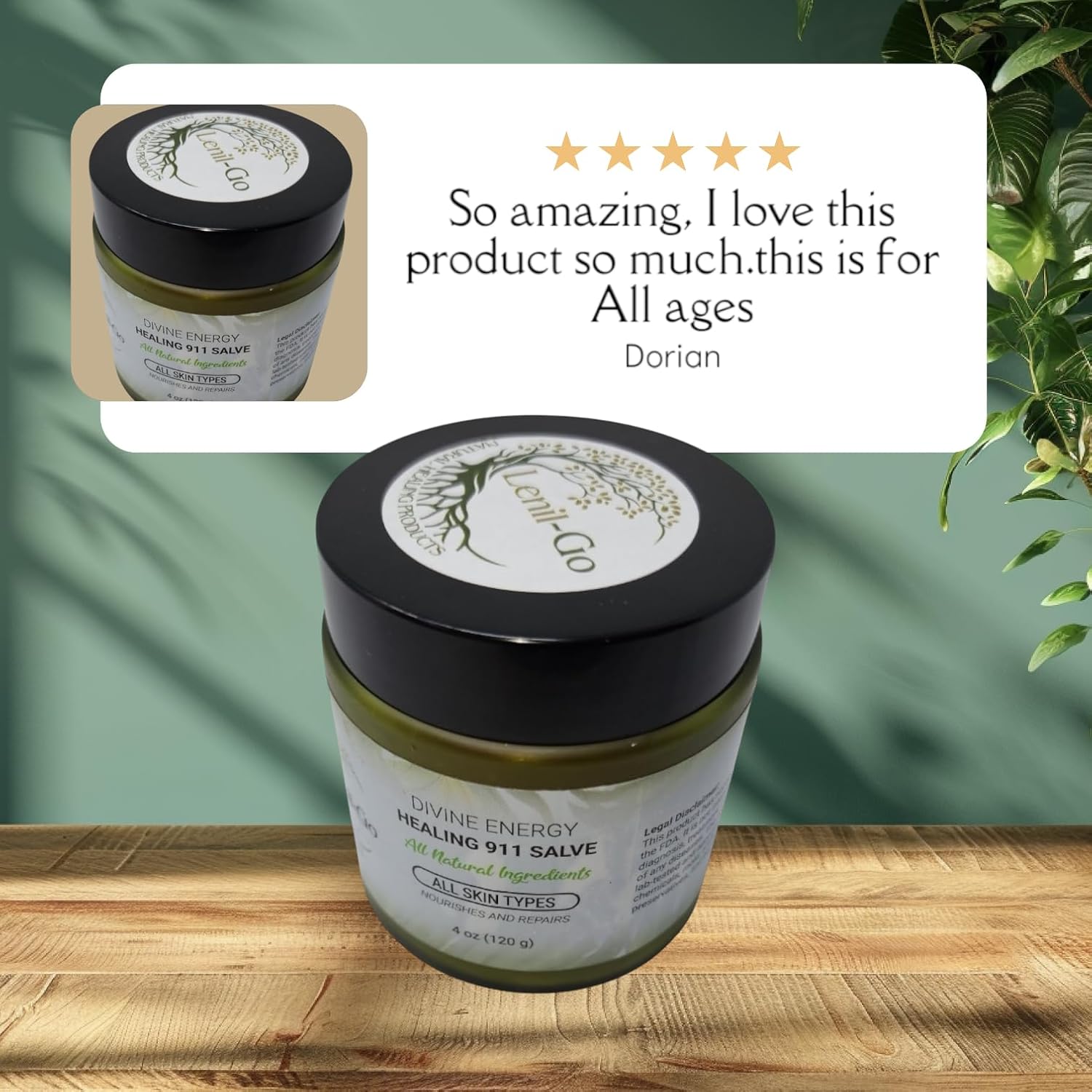 Divine Energy Healing 911 Salve 2. Oz