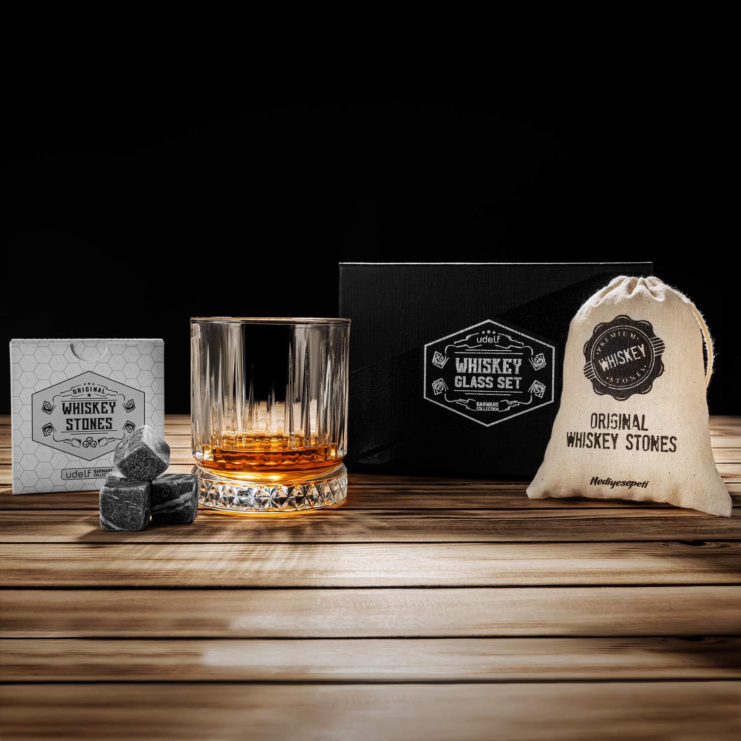 Özel Gün Hediyesi Premium Kutulu Glasgow Viski Kadeh Seti