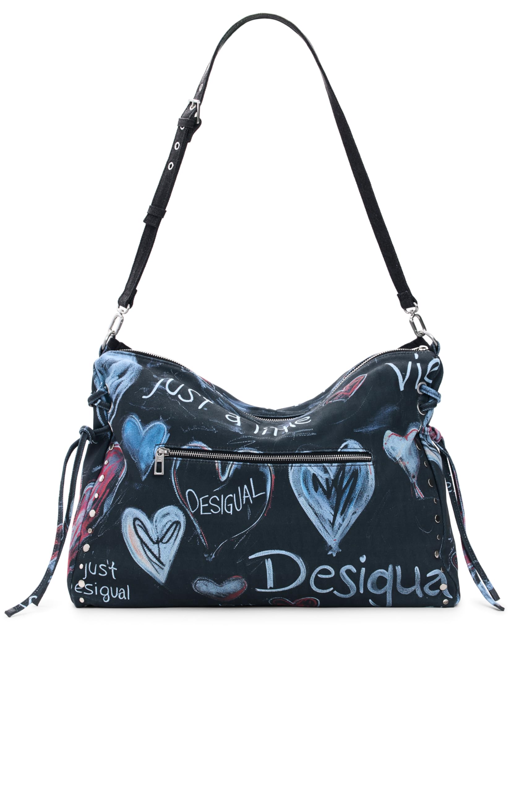 Desigual borsa a tracolla Stacatto Leiria Shoulder Bag Tutti Fruti grigio scuro