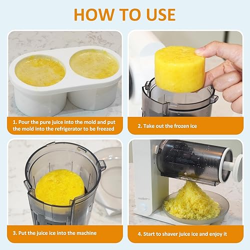 Miniatura 5 de Máquina de hielo para afeitar, máquina de granizado, máquina de cono de nieve afeitada, máquina trituradora de helado eléctrica recargable para el