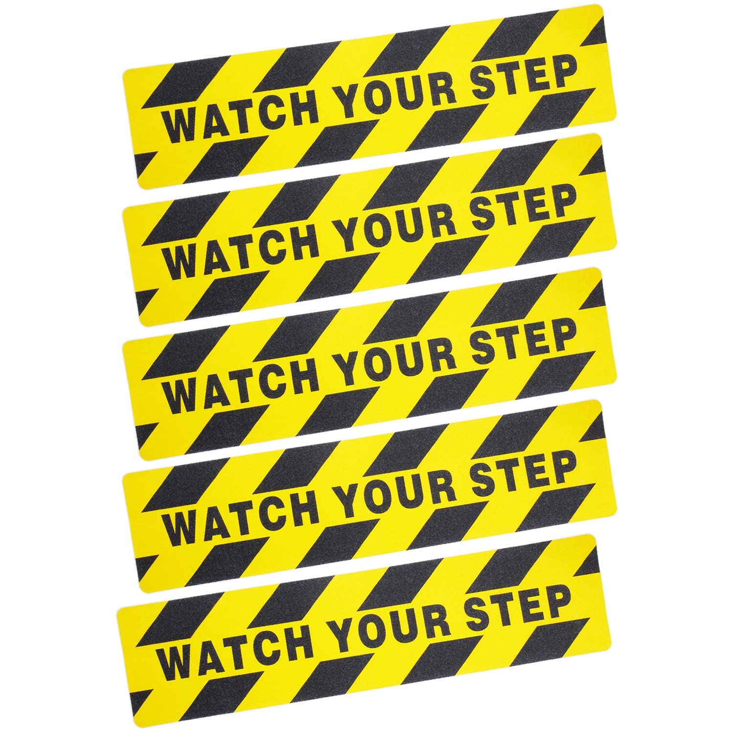 TurtleGrip Anti-Skid Self Adhesive Anti Slip Strips 80 Grit, Pre-Cut Non-Slip Stair Grip Strips Watch Your Step Warning for Indoor Outdoors Steps (15x60 cm) Pack of 10 (B09MTC1T7J) Amazon Price History, Amazon Price Tracker