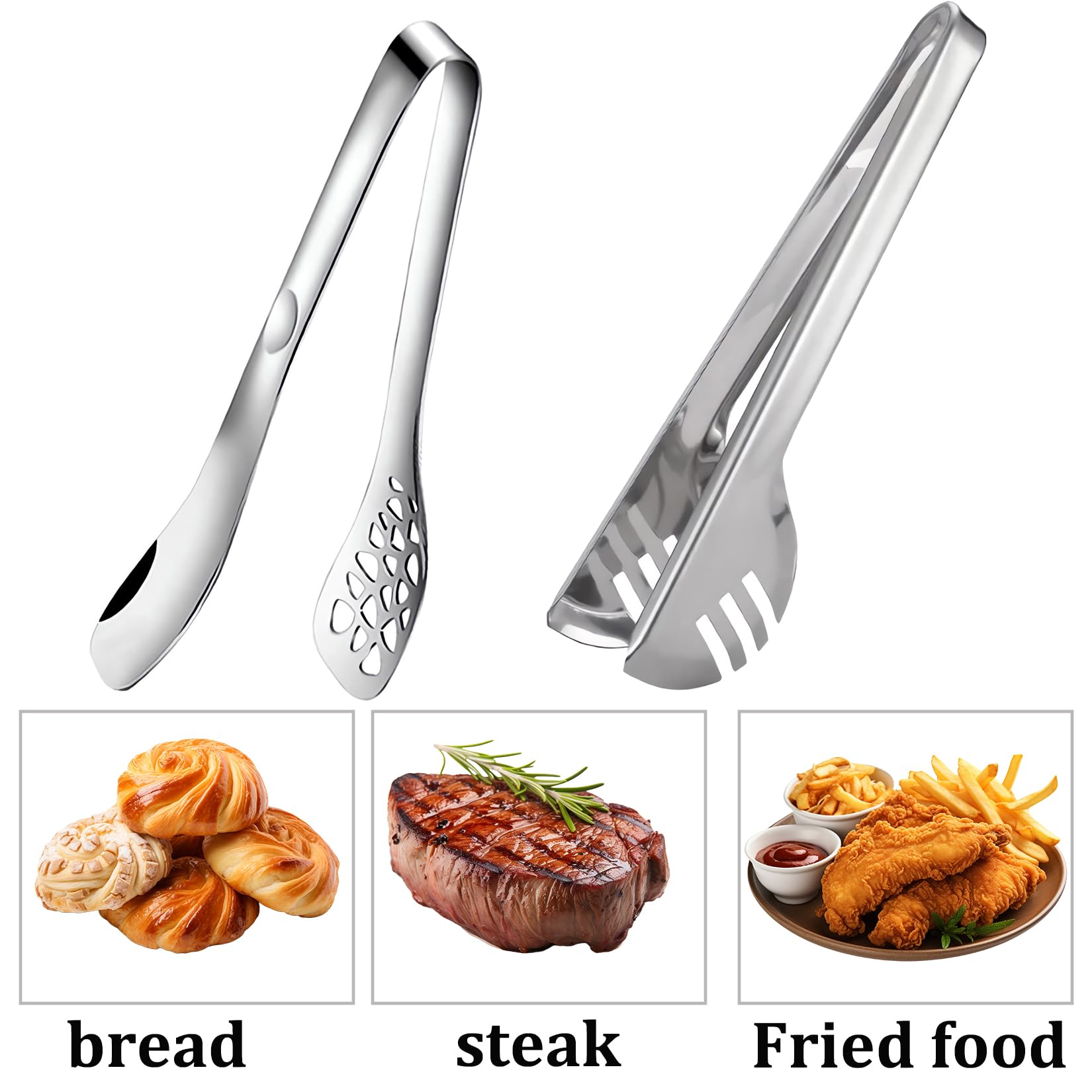 Pinze da Cucina, 2 Pezzi Pinze da Barbecue, 25cm Pinza in