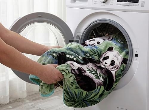 Miniatura 4 de 5.3Lb Heavy Panda Bear Blanket Queen Size - Lint-Free 2Ply Warm Thick Korean Mink, Soft Plush Full Bed Throw for Adults, Women, Men & Kids - Cozy