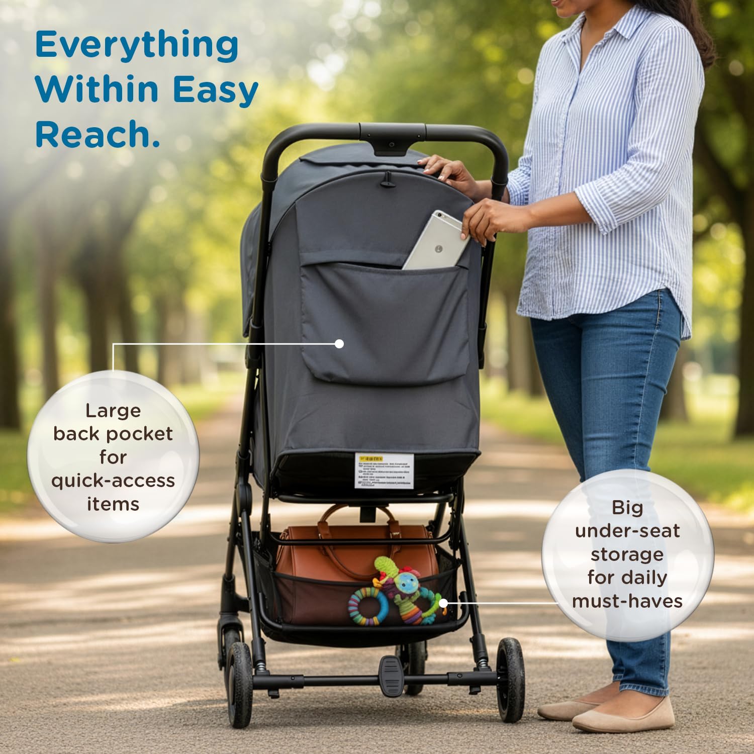 Mee Mee Baby Haven: Lightweight Travel Stroller -7
