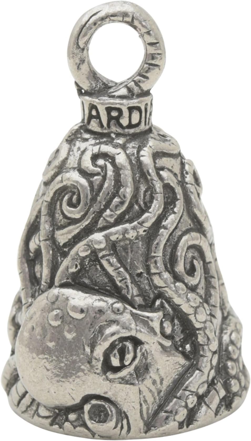 Animals Good Luck Bell w/Keyring & Black Velvet Gift Bag | Motorcycle Bell | Lead-Free Pewter | Made in USA